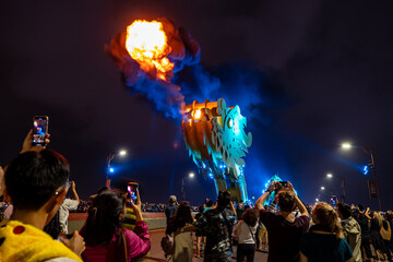 The Dragon Bridge of Da Nang in Vietnam	
