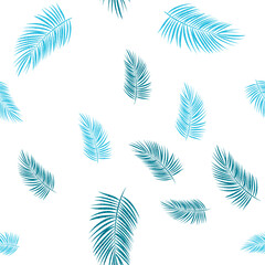 Palm Leaf Vector Background. Seamless Pattern. Illustration EPS10