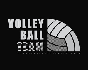 Volleyball vector illustration, perfect for t-shirts, clothing, hoodies and printing product designs