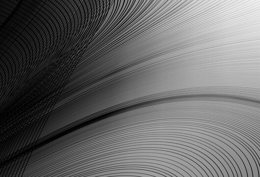 Light Gray vector background with curved lines.