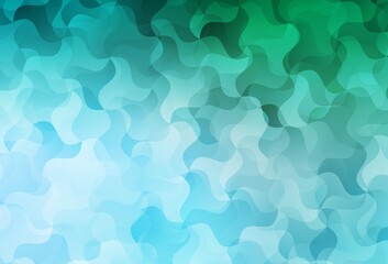 Light Green vector polygon abstract layout.