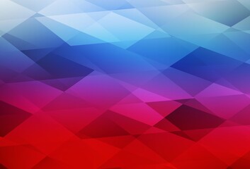 Light Blue, Red vector background in polygonal style.