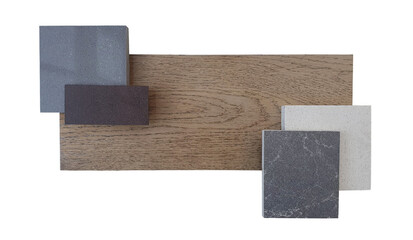 combination of interior material between wooden engineering flooring ,dark grey marble tile...