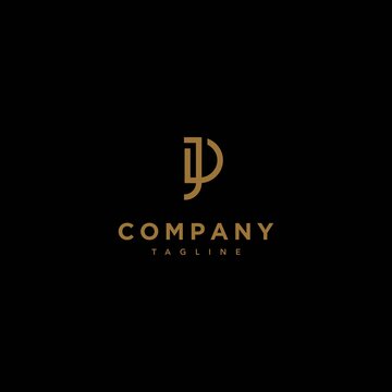 The JD letter initial logo is elegant and modern