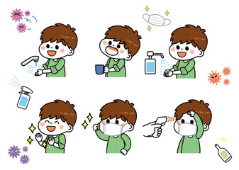 感染症対策セット　男の子