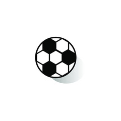 Obraz premium black ball icon on a white background, vector illustration
