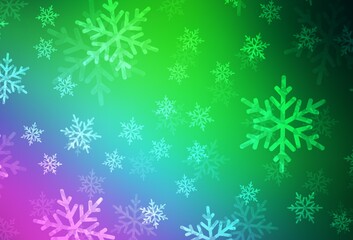 Light Pink, Green vector template in carnival style.