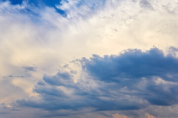 Naklejka na ściany i meble natural background - cumulonimbus cloud in the morning sky