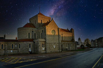 church in the night
