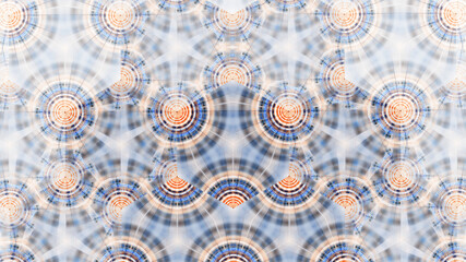 3D illustration of abstract fractal for creative design looks like pattern.