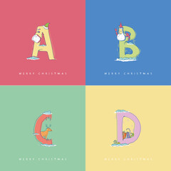 A-D Alfabet for Christmas