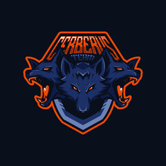 cerberus mascot logo for esport