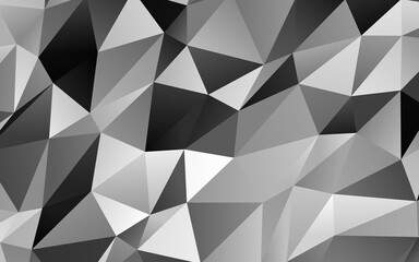 Light Silver, Gray vector blurry triangle template.
