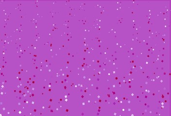 Light Purple vector background with triangles, circles, cubes.