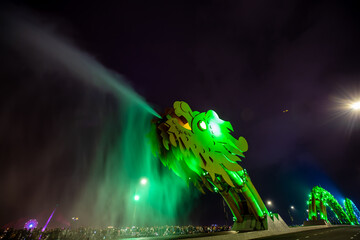 The Dragon Bridge of Da Nang in Vietnam	
