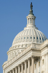 Fototapeta na wymiar U.S. Capitol Building dome detail - Washington D.C. United States of America