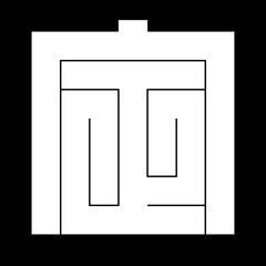 家紋　角字　て　定