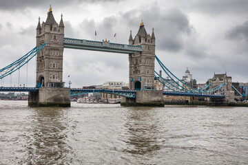 Fototapeta na wymiar View of Tower bridge, London, England UK.