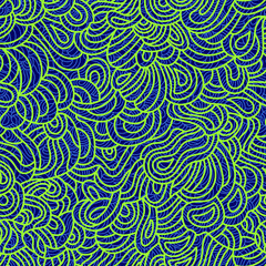 Fototapeta premium Blue-green vector abstract seamless pattern