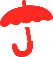 Umbrella rain protection weather icon design