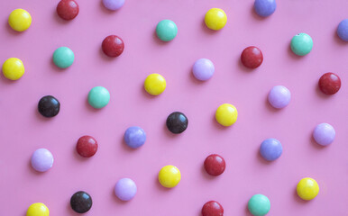 pink background of sweet candy