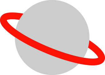 World globe planet space Saturn orbit science cosmos satellite star earth round icon design