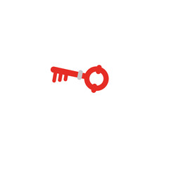 Key Illustration lock door home secret safety very modern icon design