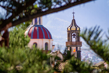 close up view of the cathedral of La Orotava on tenerife