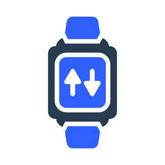 Internet speed, smart watch icon