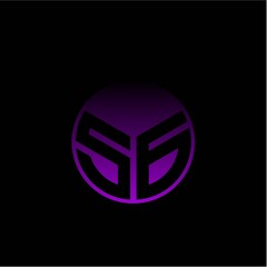 Initial letter S G Modern circle with elegant colored background frame