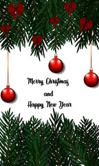 Christmas and New Year greeting card