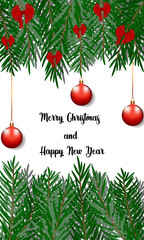 Christmas and New Year greeting card