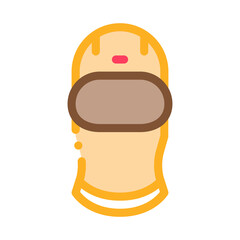 driver mask color icon vector. driver mask sign. isolated symbol illustration