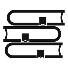 Linguist book stack icon. Simple illustration of linguist book stack vector icon for web design isolated on white background