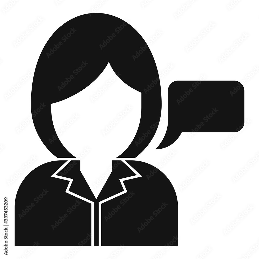 Poster linguist speech icon. simple illustration of linguist speech vector icon for web design isolated on 