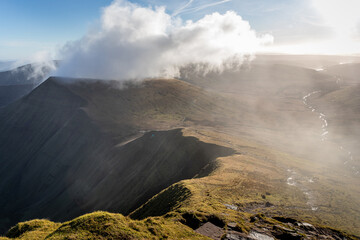 clouds over the mountain
