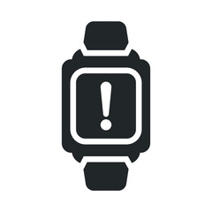 Alert sign, smart watch icon