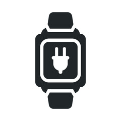 Plug, smart watch icon