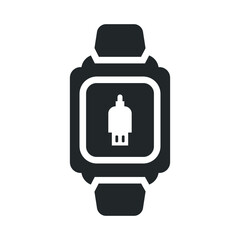 Data cable, smart watch icon