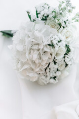 white wedding bouquet