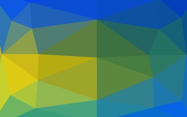 Dark Blue, Yellow vector blurry triangle texture.