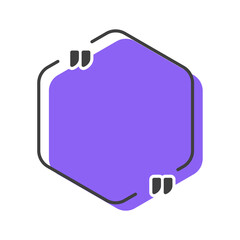 Quote box frame. Quote box and speech bubble templates set. isolate on white background.