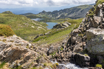 Landscape of The Seven Rila Lakes, Rila Mountain, Bulgaria