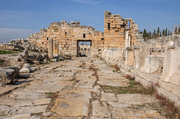 ancient city of Hierapolis. Turkey landmark