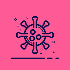 Fototapeta premium icon vector of corona virus. corona virus clip art.