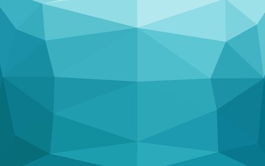 Light BLUE vector low poly cover.