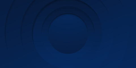 Blue business circle abstract background with shiny 3d effect. Blue tech corporate business graphic background. Suit for business social media post stories design and presentation template.