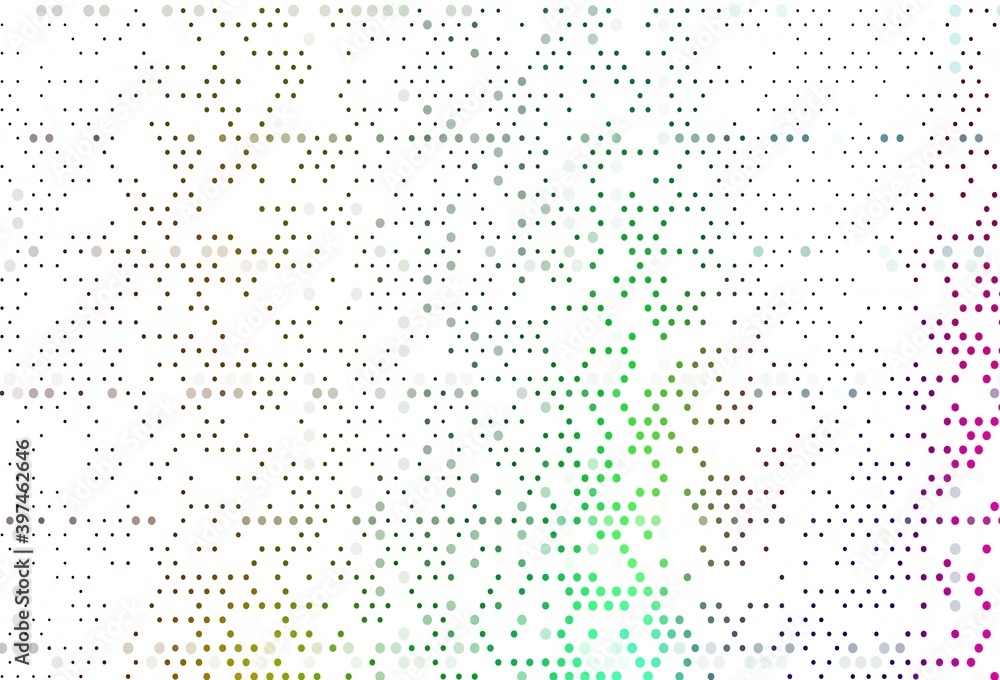 Poster light multicolor, rainbow vector texture with disks.
