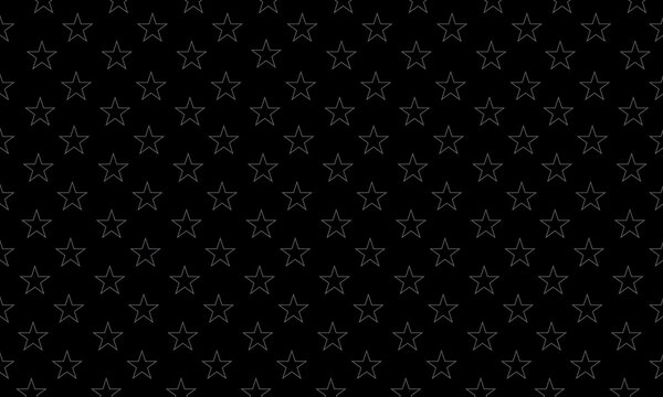 Geometric grey outlined star pattern on a black background vector