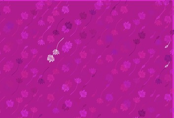 Light Purple, Pink vector doodle template.